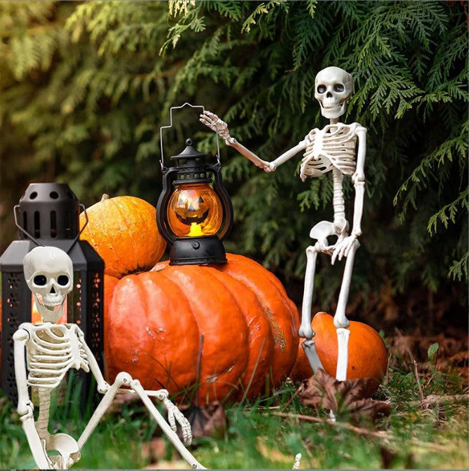 Adjustable Articulated Halloween Skeleton Decoration - Spooky Home & Party Decor