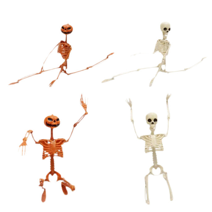 Adjustable Articulated Halloween Skeleton Decoration - Spooky Home & Party Decor