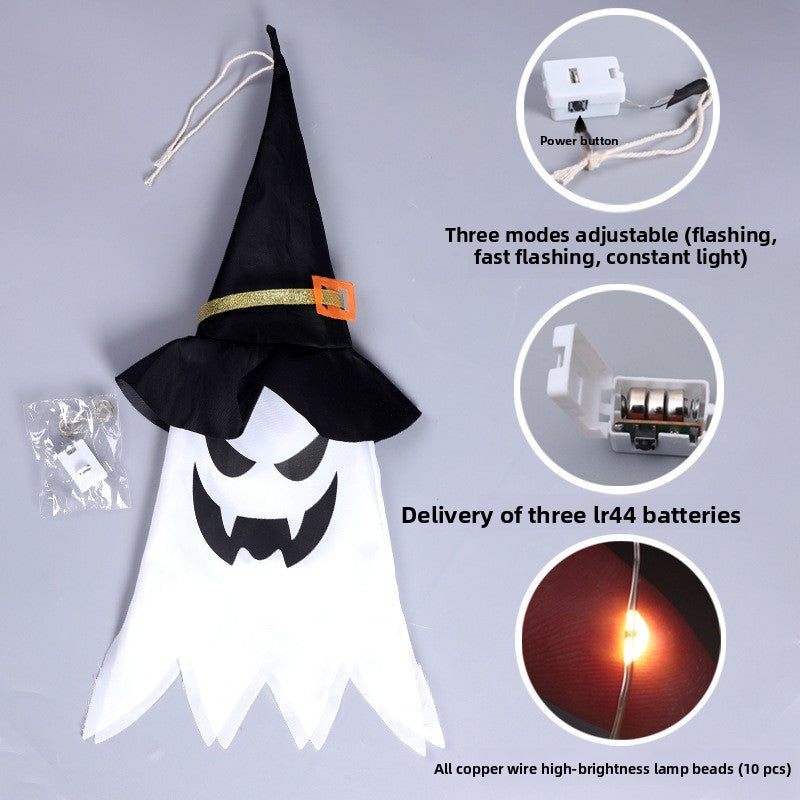 Spooky LED Halloween Ghost Light - Perfect for Parties & Outdoor Decor